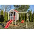 Dětský dřevěný domeček Marimex Veranda s houpačkou