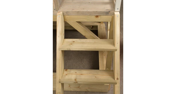 Dětský dřevěný domeček Marimex Veranda s houpačkou