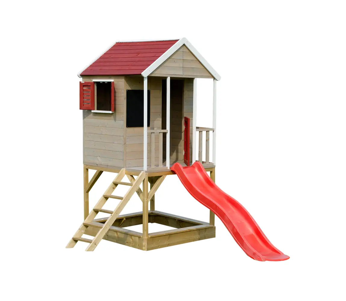Marimex | Dětský dřevěný domeček Marimex Veranda se skluzavkou | 11640361