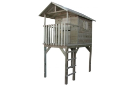 Dětský dřevěný domeček s žebříkem Marimex Vyhlídka