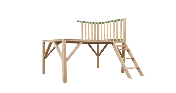 Dětský dřevěný domeček Stáj s platformou