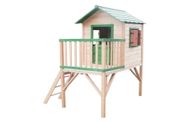 Dětský dřevěný domeček Stáj s platformou