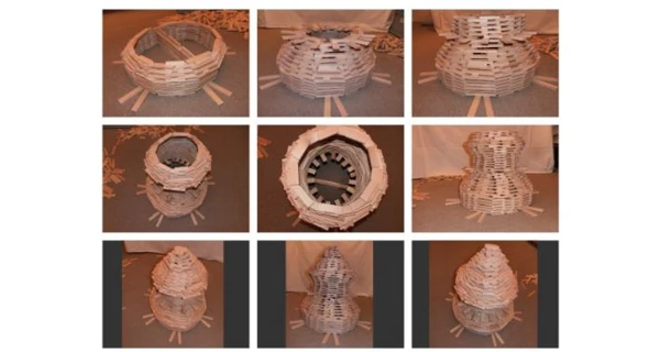 Dřevěná stavebnice domino - 200 ks