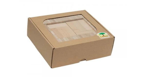 Dřevěná stavebnice domino - 200 ks