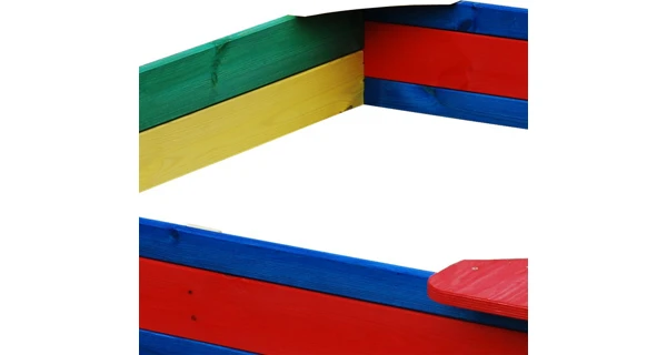 Dřevěné barevné pískoviště