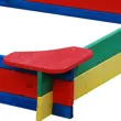Dřevěné barevné pískoviště