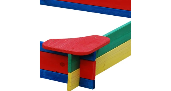 Dřevěné barevné pískoviště