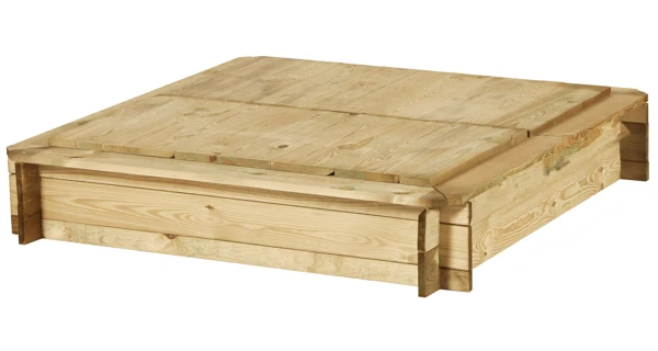 Dřevěné pískoviště čtyřhranné s krytem