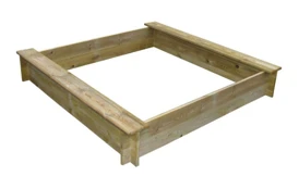 Dřevěné pískoviště čtyřhranné se dvěma sedátky