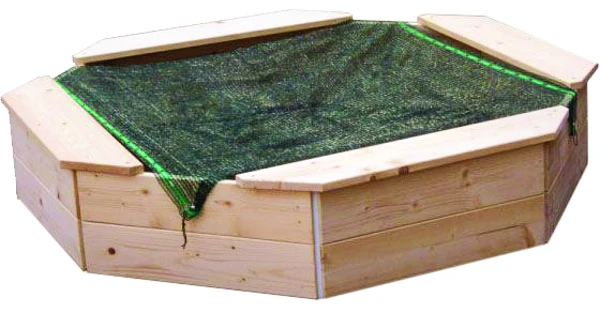 Dřevěné pískoviště osmihranné