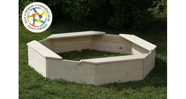 Dřevěné pískoviště osmihranné