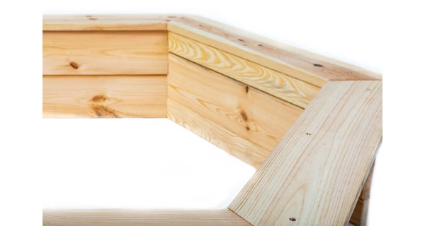 Dřevěné pískoviště šestihranné