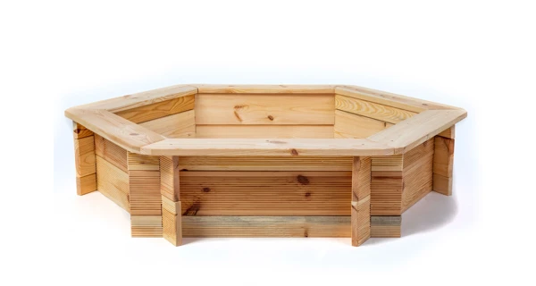 Dřevěné pískoviště šestihranné