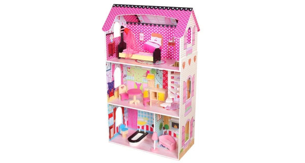 Dřevěný domek pro panenky