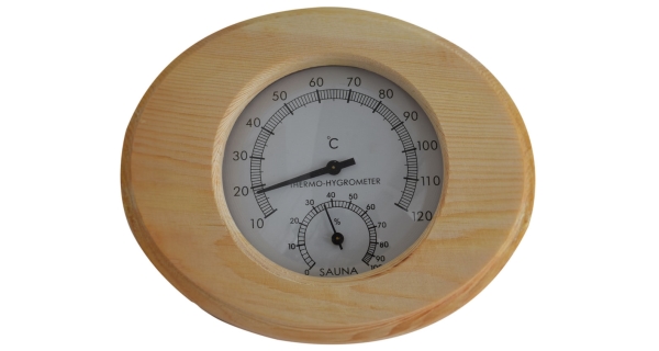 Dřevěný teploměr/vlhkoměr do sauny