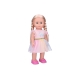 Eliška chodící panenka 41 cm růžové šaty