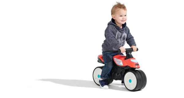 FALK Odrážedlo Baby Moto Team Bud Racing, červené