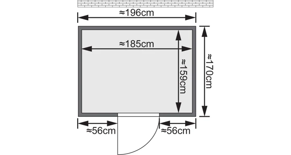 Finská sauna Anja v setu - Karibu