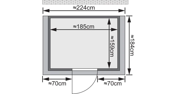 Finská sauna Anja v setu - Karibu