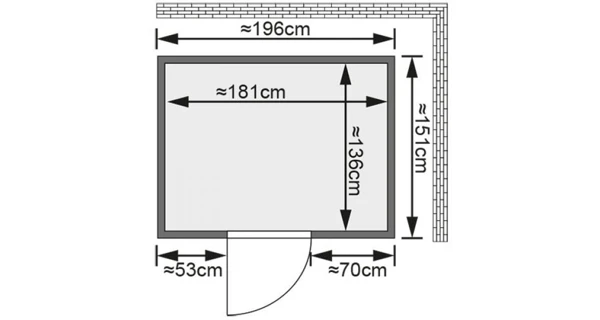 Finská sauna Bodin v setu - Karibu