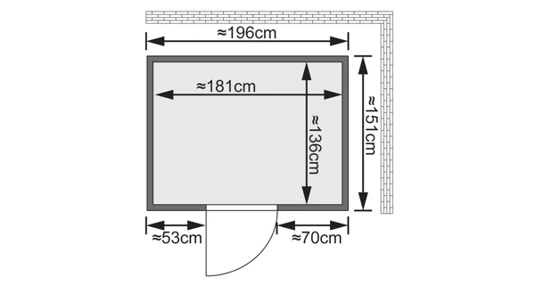 Finská sauna Bodin v setu - Karibu