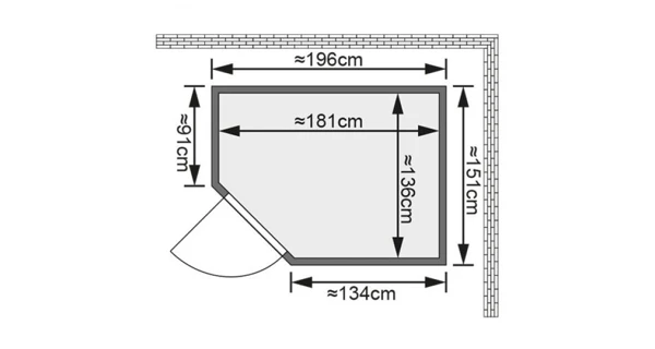 Finská sauna Carin v setu - Karibu