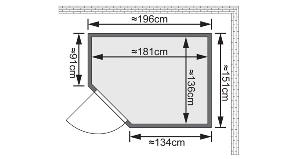 Finská sauna Carin v setu - Karibu
