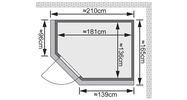Finská sauna Carin v setu - Karibu