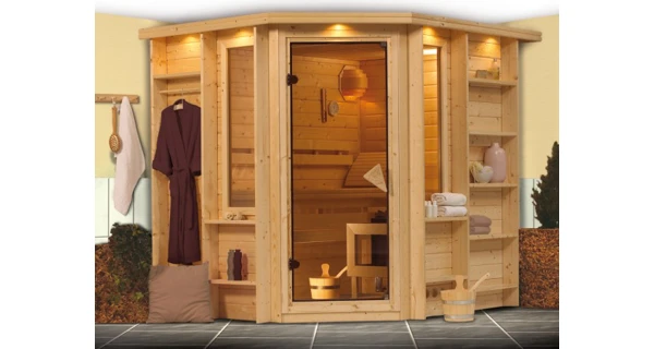 Finská sauna Cortona v setu - Karibu
