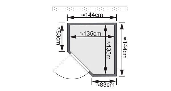 Finská sauna Franka v setu - Karibu