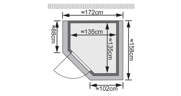 Finská sauna Franka v setu - Karibu