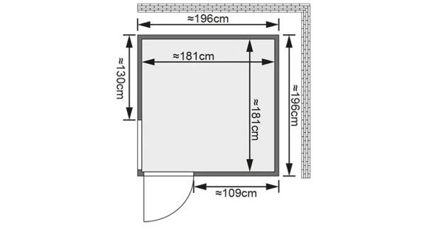 Finská sauna Helin v setu - Karibu