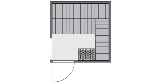 Finská sauna Helin v setu - Karibu