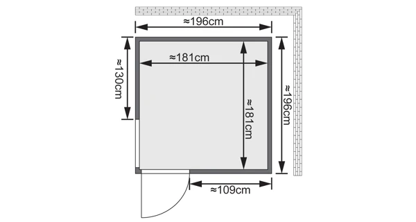 Finská sauna Helin v setu - Karibu