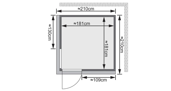 Finská sauna Helin v setu - Karibu