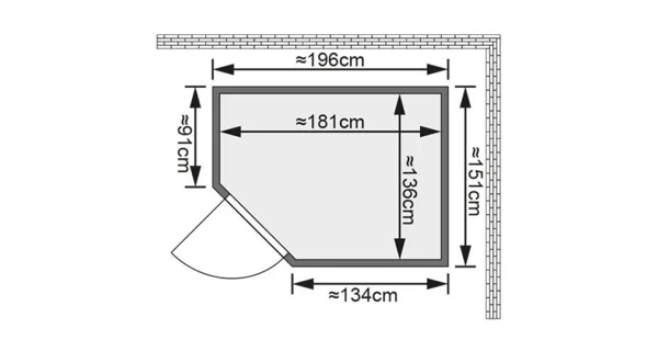 Finská sauna Karibu - Carin