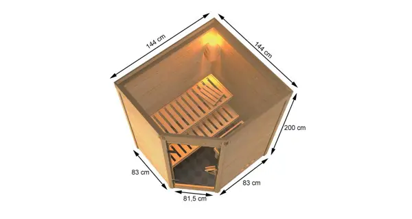 Finská sauna Karibu - Franka