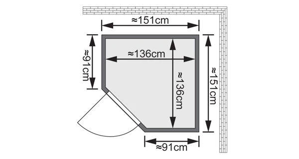 Finská sauna Larin v setu - Karibu