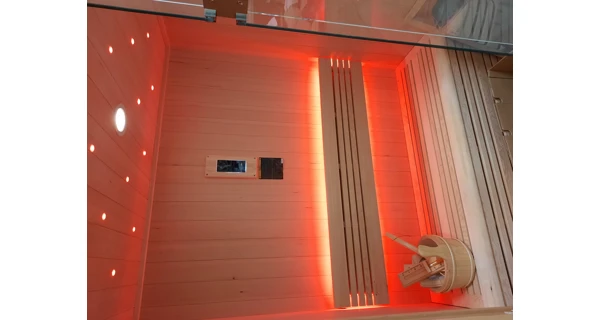 Finská sauna Marimex KIPPIS L + saunová kamna (Zánovní, SN TY-24080132)