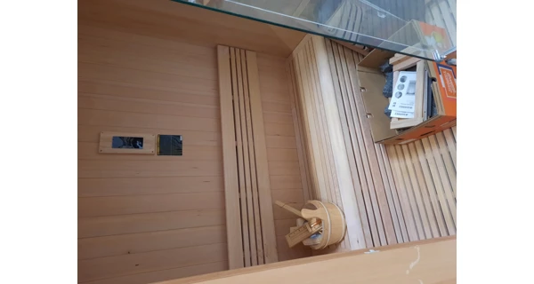 Finská sauna Marimex KIPPIS L + saunová kamna (Zánovní, SN TY-24080132)