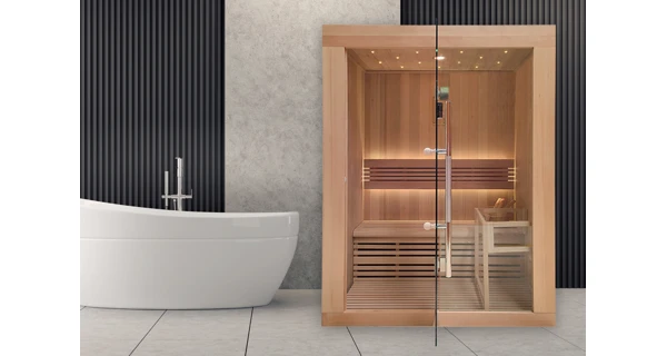 Finská sauna Marimex KIPPIS L + saunová kamna (Zánovní, SN TY-24080132)