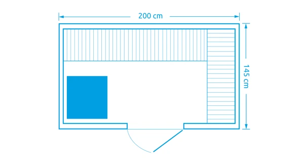 Finská sauna Marimex KIPPIS XL + saunová kamna (zánovní)