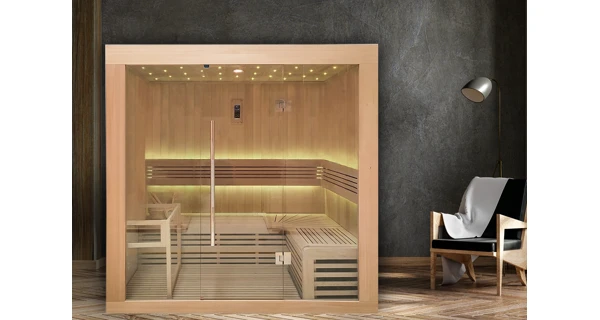 Finská sauna Marimex KIPPIS XL + saunová kamna (zánovní)