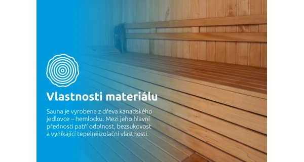 Finská sauna Marimex KIPPIS XL + saunová kamna (zánovní)