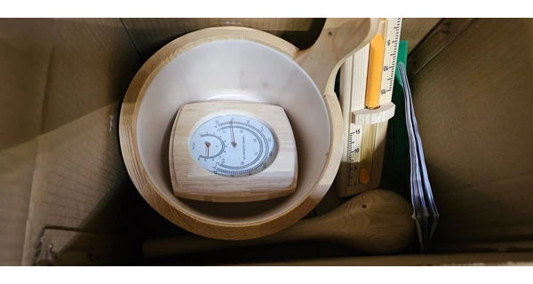 Finská sauna Marimex KIPPIS XL + saunová kamna (Zánovní), SN 24080140