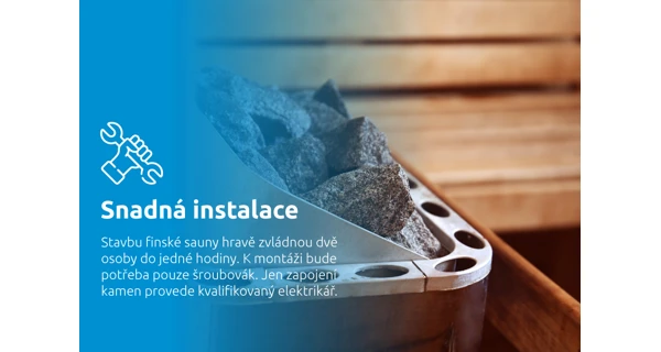 Finská sauna Marimex KOTI L + saunová kamna (FSC)