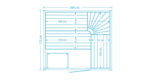 Finská sauna Marimex SISU XXL - VYSTAVENÁ bez obalu