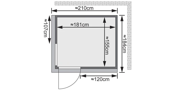 Finská sauna Palin v setu - Karibu