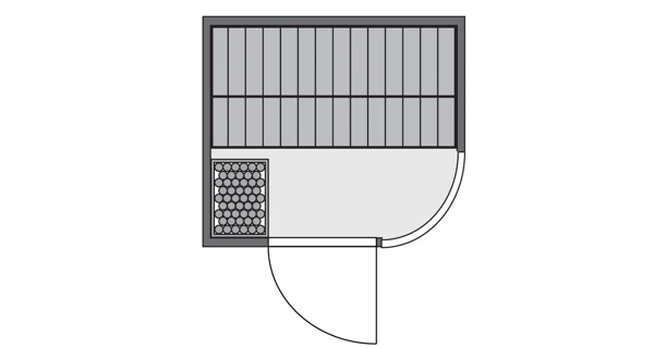 Finská sauna Parima 3 v setu - Karibu