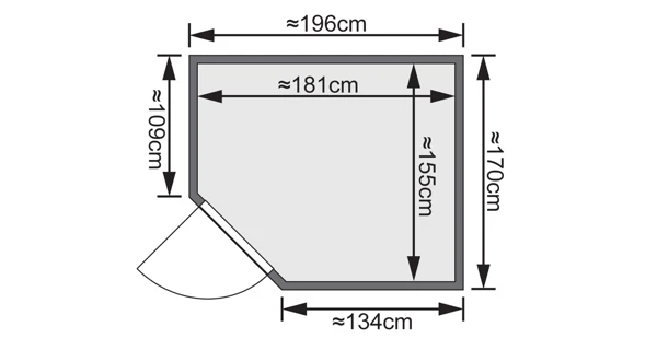 Finská sauna Siirin v setu - Karibu